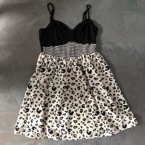Women’s leopard stripe dress